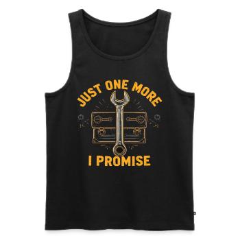 Just One More I Promise Craftsmen Crafts - Men's Premium Organic Tank Top - black - Front - Michal (187cm)