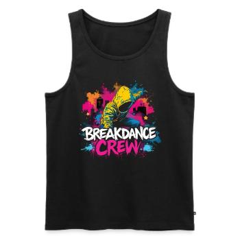 Breakdance Crew Breakdance Breakdancing Breakdance - Männer Premium Bio Tank Top - Schwarz - Vorne - AI Model Male 178 light (178cm)