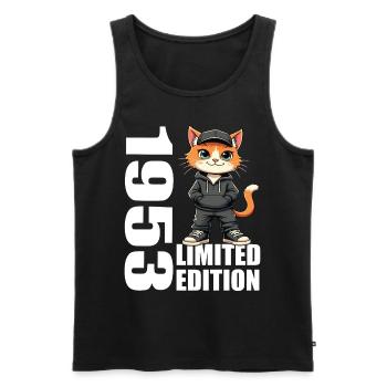 Limited Edition 1953 Geburtstag 1953 Geboren - Männer Premium Bio Tank Top - Schwarz - Vorne - Michal (187cm)
