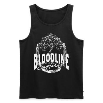 Généalogie Généalogie Bloodline Explorer - Débardeur bio Premium Homme - noir - Devant - Michal (187cm)