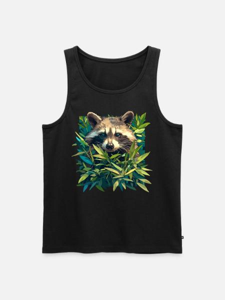 Waschbären Waschbär - Männer Premium Bio Tank Top - Schwarz