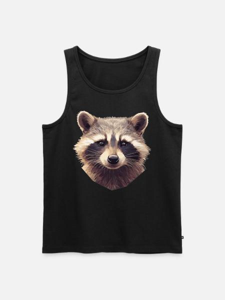 Waschbären Waschbär - Männer Premium Bio Tank Top - Schwarz