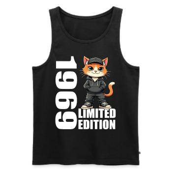Limited Edition 1969 Birthday 1969 Born - Men's Premium Organic Tank Top - black - Front - Michal (187cm)
