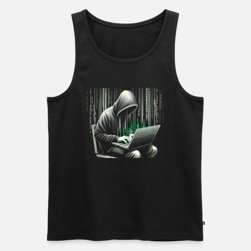 Programmeur Programmation Informatique - Débardeur bio Premium Homme - noir