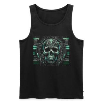 Programmierer Informatiker Informatik - Männer Premium Bio Tank Top - Schwarz - Vorne - Michal (187cm)