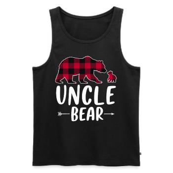 Oncle Ours - Débardeur bio Premium Homme - noir - Devant - Michal (187cm)