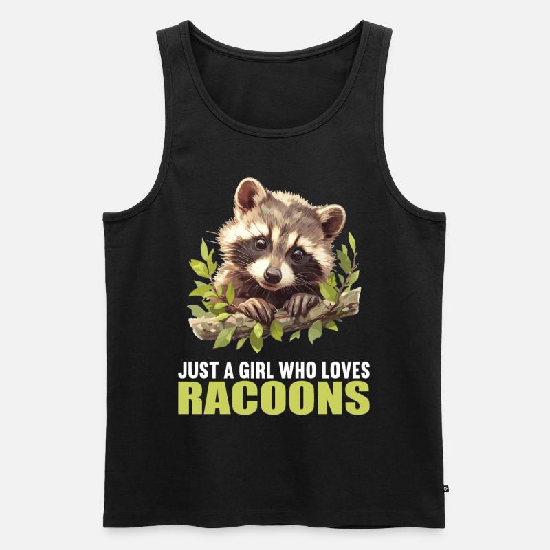 Waschbären Waschbär - Männer Premium Bio Tank Top - Schwarz