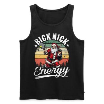 Big Nick Energy Drôle Père Noël Noël - Débardeur bio Premium Homme - noir - Devant - Michal (187cm)