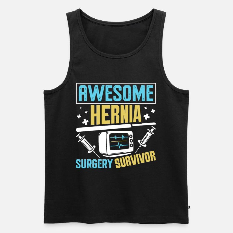 Hernia Surgery - Männer Premium Bio Tank Top - Schwarz