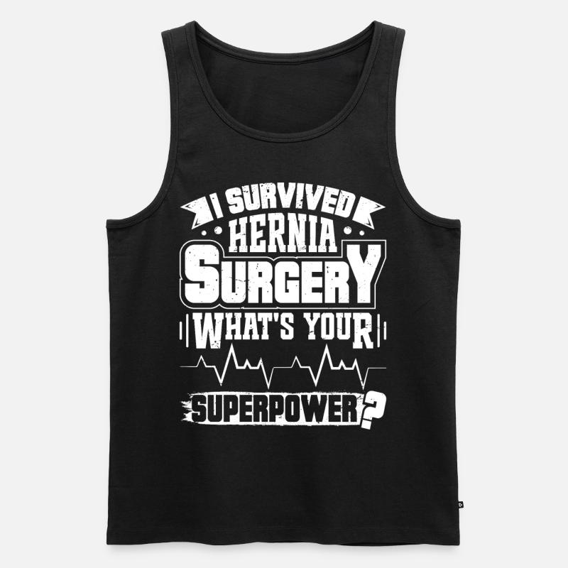 Hernia Surgery - Männer Premium Bio Tank Top - Schwarz