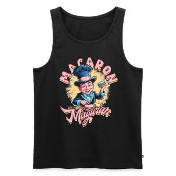 Macaron Magican Macaronbäcker Patissier - Männer Premium Bio Tank Top - Schwarz - Vorne - Michal (187cm)