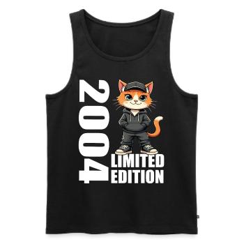 Limited Edition 2004 Geburtstag 2004 Geboren - Männer Premium Bio Tank Top - Schwarz - Vorne - AI Model Male 178 light (178cm)