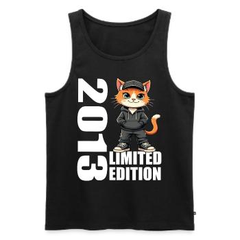 Limited Edition 2013 Geburtstag 2013 Geboren - Männer Premium Bio Tank Top - Schwarz - Vorne - Michal (187cm)