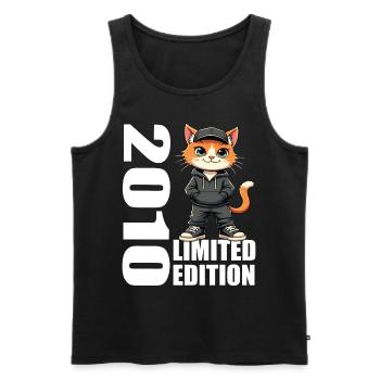 Limited Edition 2010 Birthday 2010 Born - Men's Premium Organic Tank Top - black - Front - AI Model Male 178 light (178cm)
