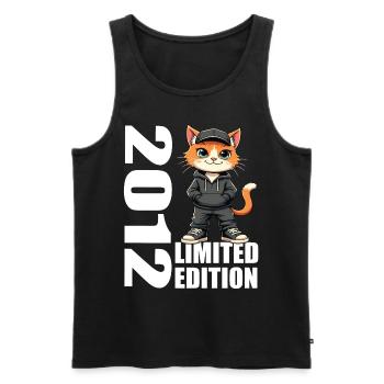 Limited Edition 2012 Geburtstag 2012 Geboren - Männer Premium Bio Tank Top - Schwarz - Vorne - AI Model Male 178 light (178cm)