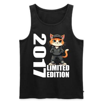 Edition Limitée 2017 Anniversaire 2017 Naissance - Débardeur bio Premium Homme - noir - Devant - Michal (187cm)