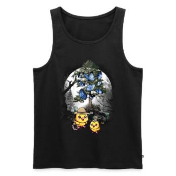 Küken Kinder Wilder Westen Western spielen Kinder - Männer Premium Bio Tank Top - Schwarz - Vorne - Michal (187cm)