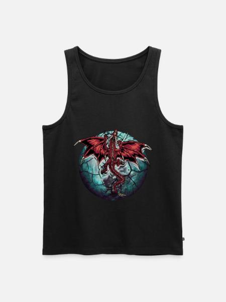 Dragon Dragon Planet Planet - Men's Premium Organic Tank Top - black