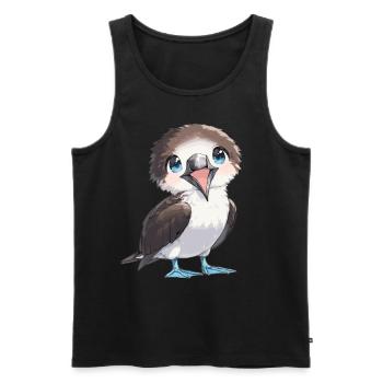 Blue-footed booby - Men's Premium Organic Tank Top - black - Front - AI Model Male 178 light (178cm)