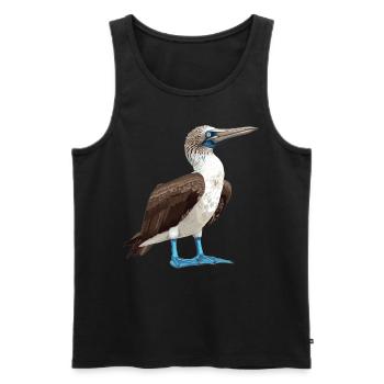 Blue-footed booby - Men's Premium Organic Tank Top - black - Front - AI Model Male 178 light (178cm)