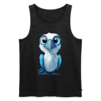 Blue-footed booby - Men's Premium Organic Tank Top - black - Front - AI Model Male 178 light (178cm)