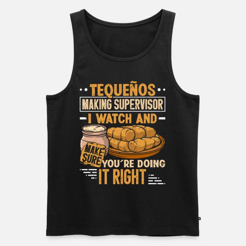Tequenos venezolanisch - Männer Premium Bio Tank Top - Schwarz
