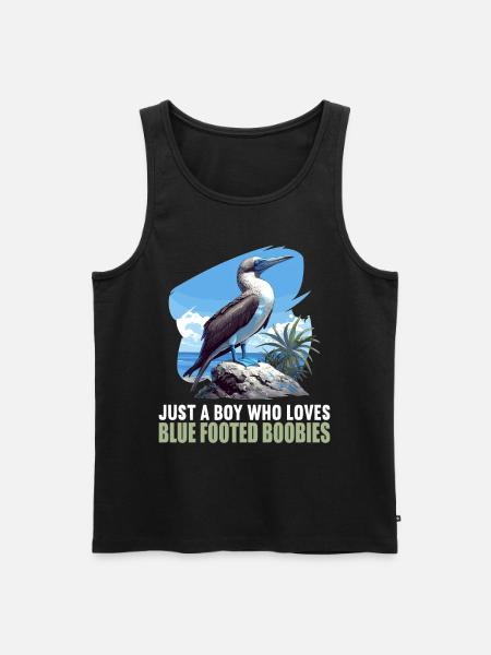 Blue-footed booby - Men's Premium Organic Tank Top - black