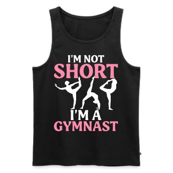 I'm not small, I'm a gymnast Gymnastics - Men's Premium Organic Tank Top - black - Front - Michal (187cm)