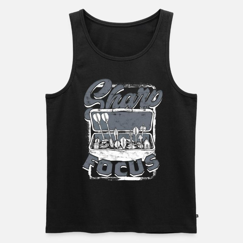 Bogenfischer Bogenfischen Bogenangeln - Männer Premium Bio Tank Top - Schwarz