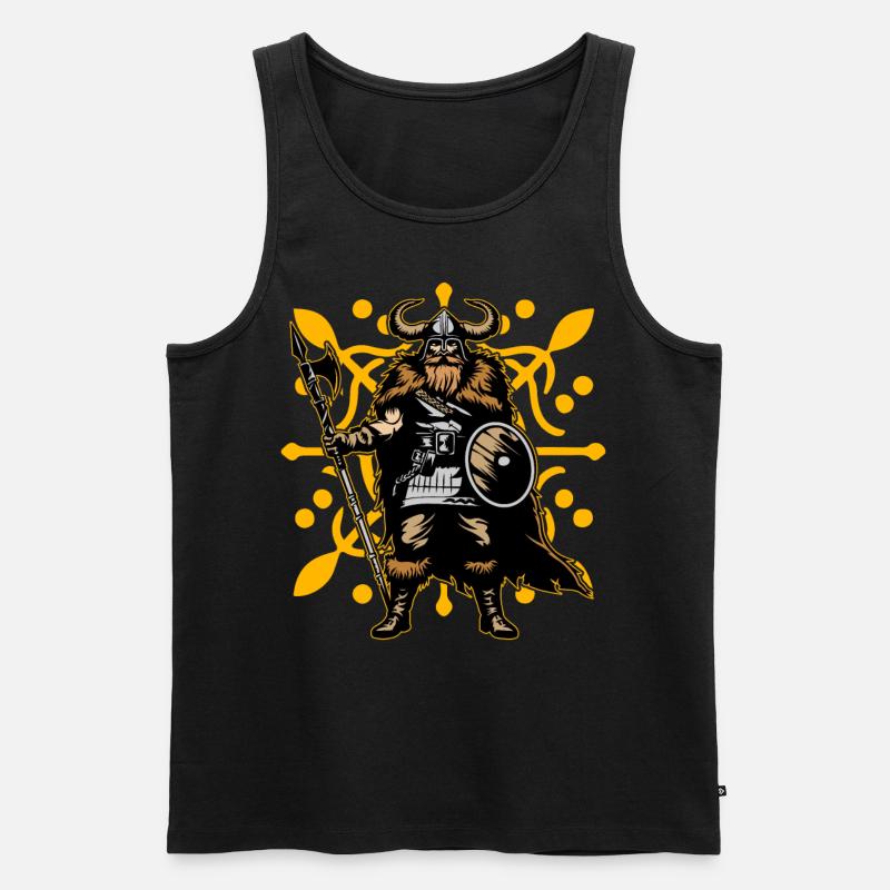 Wikinger - Männer Premium Bio Tank Top - Schwarz