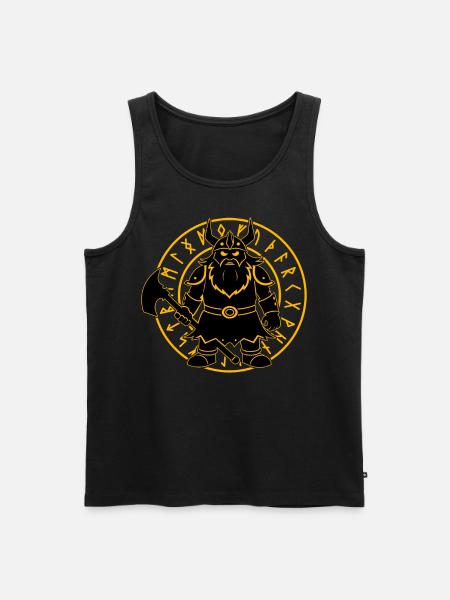 Wikinger - Männer Premium Bio Tank Top - Schwarz