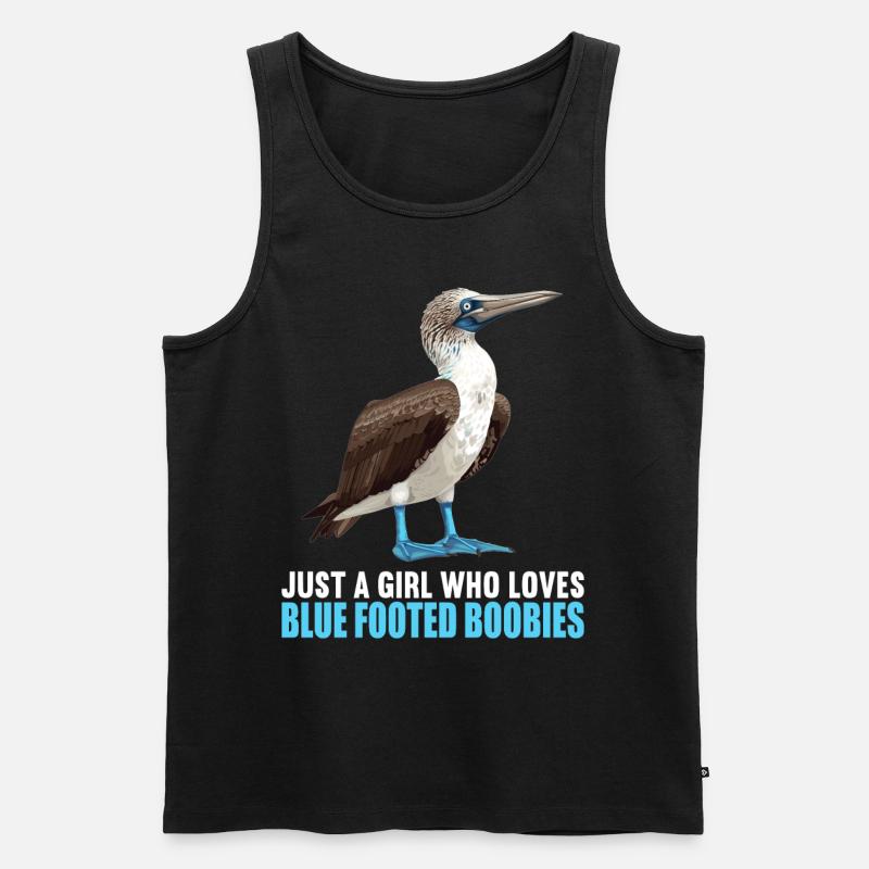 Blaufußtölpel - Männer Premium Bio Tank Top - Schwarz