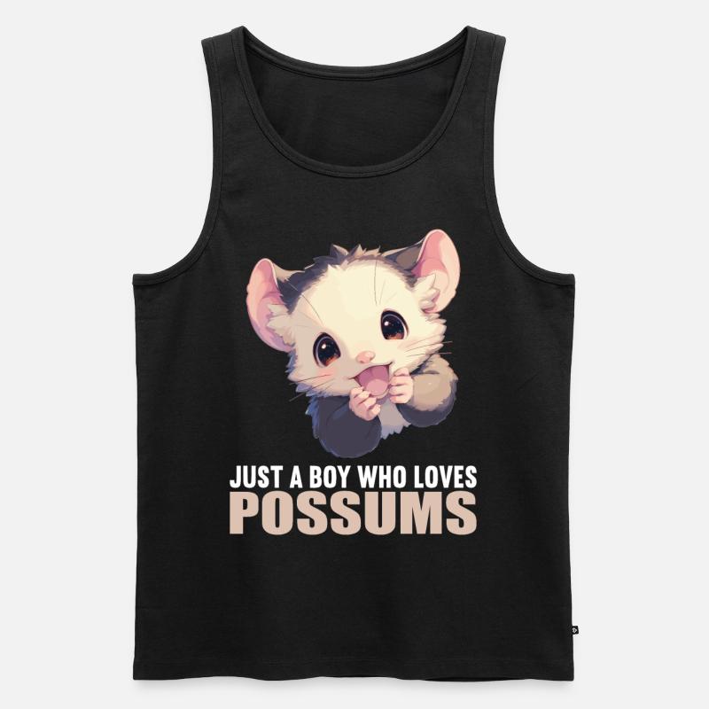 Opossum Opossums - Männer Premium Bio Tank Top - Schwarz