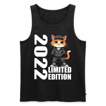 Limited Edition 2022 Geburtstag 2022 Geboren - Männer Premium Bio Tank Top - Schwarz - Vorne - Michal (187cm)