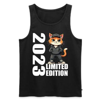 Limited Edition 2023 Geburtstag 2023 Geboren - Männer Premium Bio Tank Top - Schwarz - Vorne - Michal (187cm)