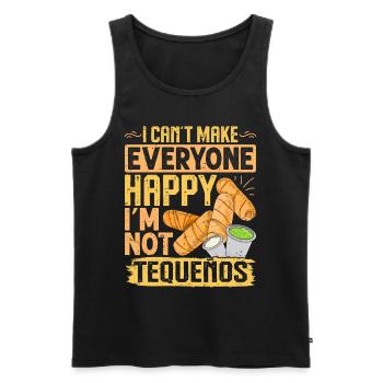 Tequenos Venezuelan - Men's Premium Organic Tank Top - black - Front - Michal (187cm)