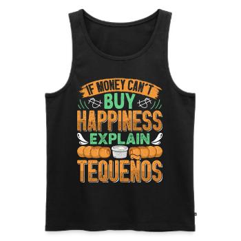 Tequenos Venezuelan - Men's Premium Organic Tank Top - black - Front - Michal (187cm)