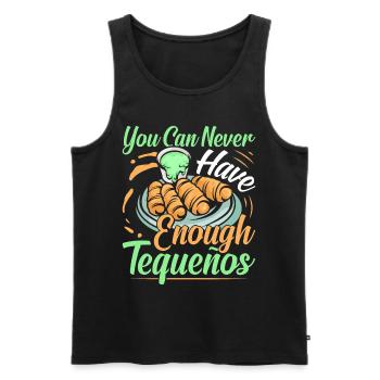 Tequenos Venezuelan - Men's Premium Organic Tank Top - black - Front - Michal (187cm)