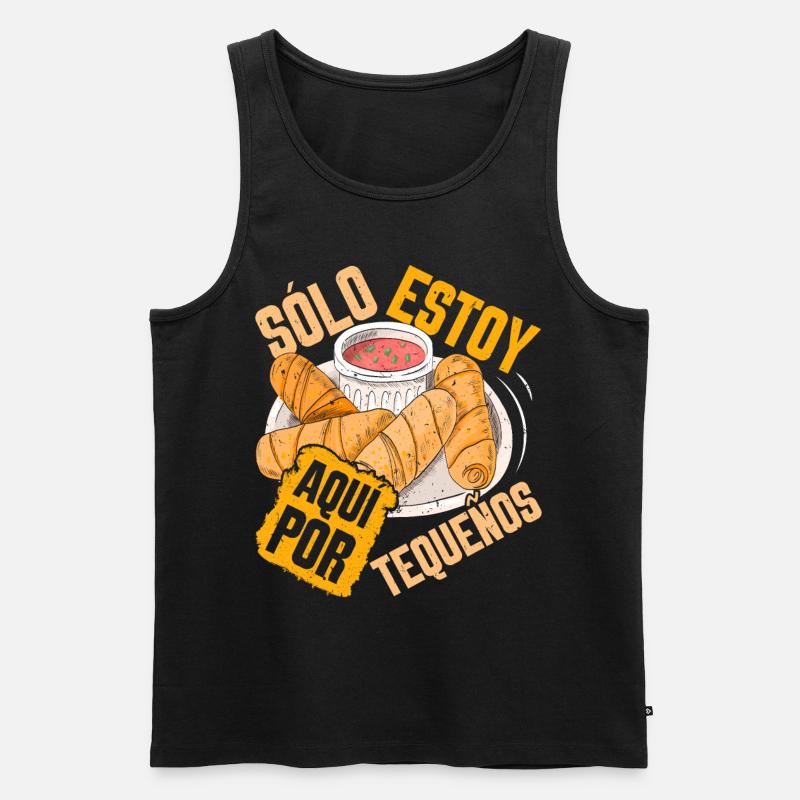 Tequenos venezolanisch - Männer Premium Bio Tank Top - Schwarz