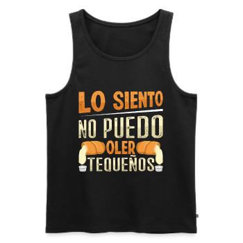 Tequenos Venezuelan - Men's Premium Organic Tank Top - black - Front - Michal (187cm)