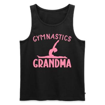 Gymnastik Oma Turnerin Akrobatin Oma - Männer Premium Bio Tank Top - Schwarz - Vorne - Michal (187cm)