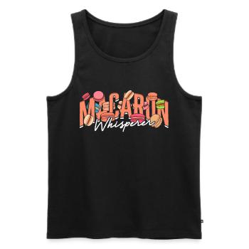 Macaron Whisperer Macaronbäcker Patissier - Männer Premium Bio Tank Top - Schwarz - Vorne - Michal (187cm)