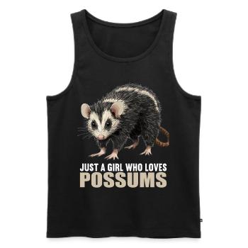 Opossum Opossums - Männer Premium Bio Tank Top - Schwarz - Vorne - AI Model Male 178 light (178cm)