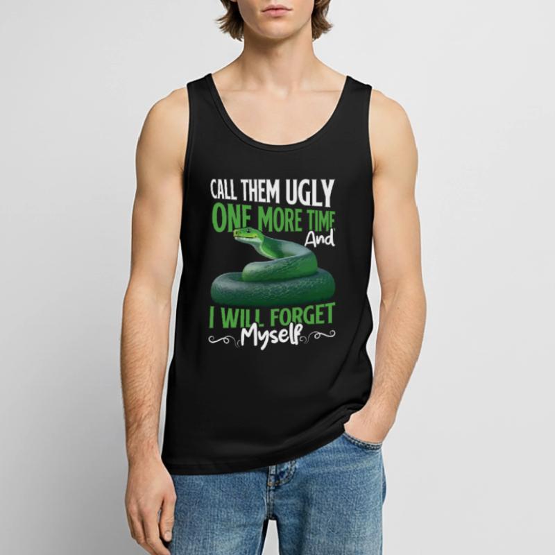 Green Tree Python Men's Premium Organic Tank Top
