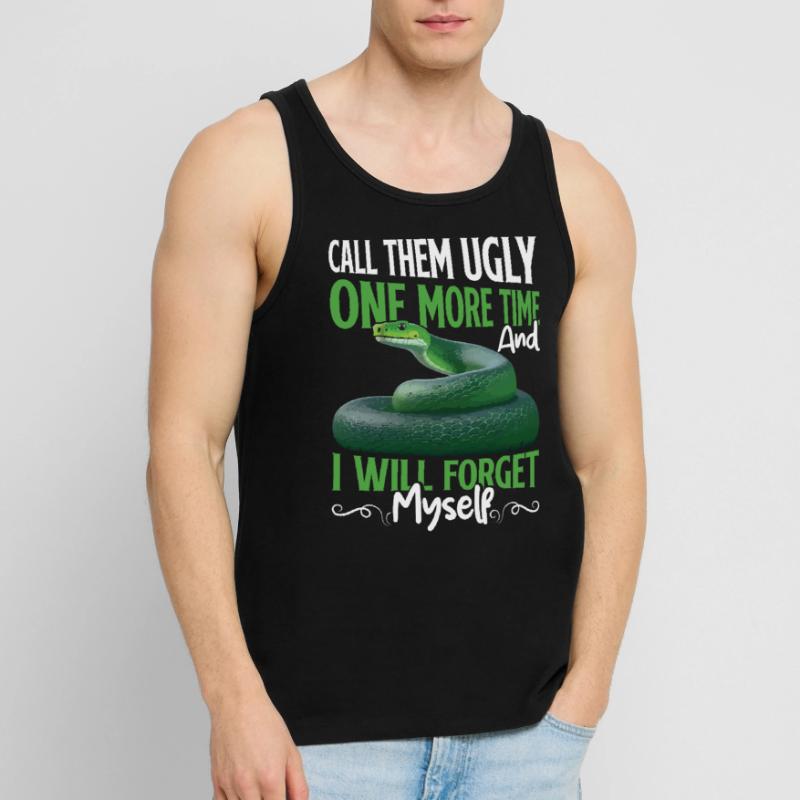 Green Tree Python Men's Premium Organic Tank Top