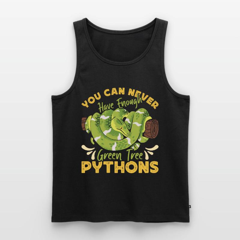 Green Tree Python Men's Premium Organic Tank Top