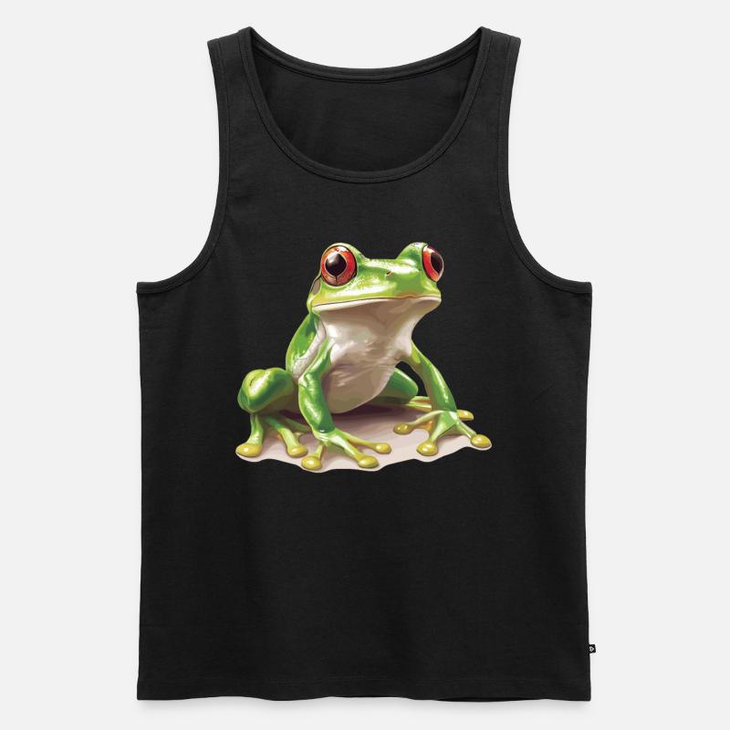 Frog Frogs - Men's Premium Organic Tank Top - black