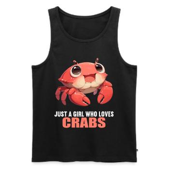Krabbe Krabben - Männer Premium Bio Tank Top - Schwarz - Vorne - AI Model Male 178 light (178cm)