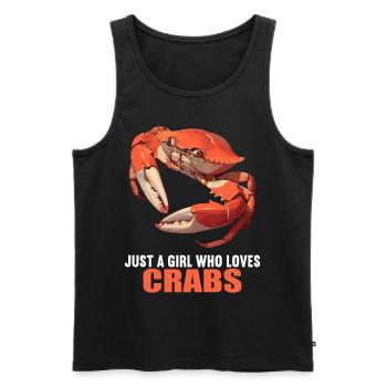 Krabbe Krabben - Männer Premium Bio Tank Top - Schwarz - Vorne - AI Model Male 178 light (178cm)