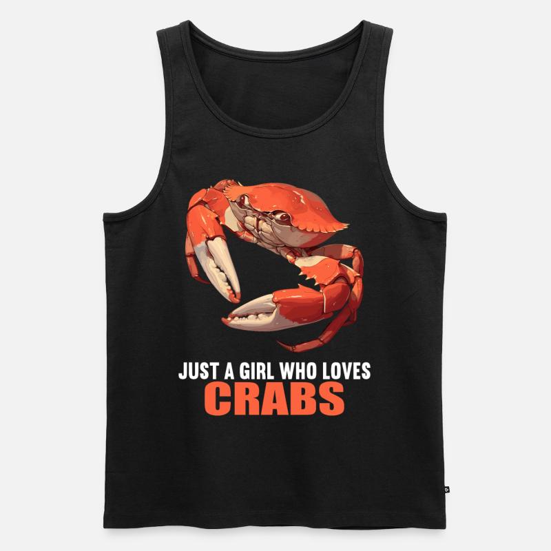 Krabbe Krabben - Männer Premium Bio Tank Top - Schwarz
